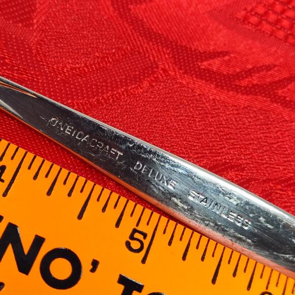 4X DF Oneida Oneidacraft Deluxe Stainless Wintersong Dinner Forks - Picture 6 of 10